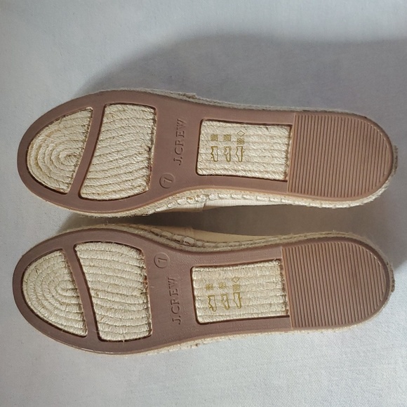 J Crew new sz 6 - 6.5 N beige cream espadrilles flats - Picture 4 of 9